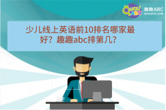 少兒線上英語(yǔ)前10排名哪家最好？趣趣abc排第幾？