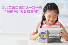 少兒英語口語網(wǎng)課一對一有了解的嗎？報名費高嗎？